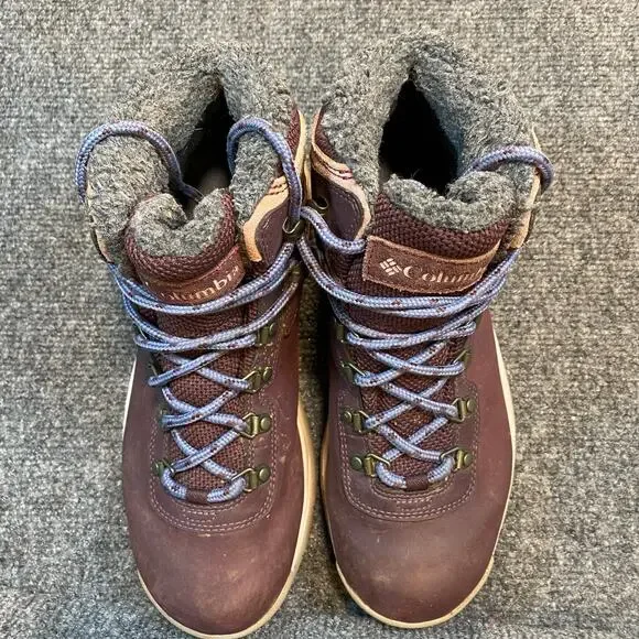 Columbia Newton Ridge WP Omni-Heat III Waterproof Winter Hiking Boot Womens 8.5